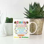 Personalized Daddy Merry First Christmas Ornament