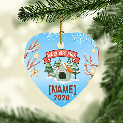 Alternative view of Personalized Dog Christmas Ornament - Dogs First Christmas Ornament 2020 Holiday Gift