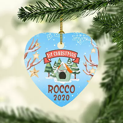 Personalized Dog Christmas Ornament - Dogs First Christmas Ornament 2020 Holiday Gift