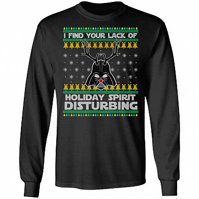 Darth Reindeer I Find Your, Black, Long Sleeve