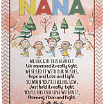 Nana Just Hold It Really Tight, White, Cozy Plush Fleece Blanket - 50x60 Nana Just Hold It Really Tight, White, Cozy Plush Fleece Blanket - 50x60