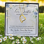 12VT. To My Twin Sister Forever Love Necklace (Gold) 7