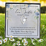 12VT. To My Twin Sister Forever Love Necklace (Silver) 7