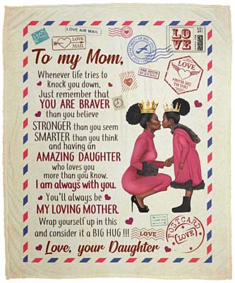 To My Mom Whenever Life Tries, White, Cozy Plush Fleece Blanket - 50x60