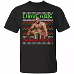 I Have a Big Package for You Barry Wood Ugly Christmas T-Shirt - Funny Barry Meme Christmas Shirt, Black, Unisex T-Shirt