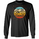 Cycologist Funny Biking, Black, Long Sleeve