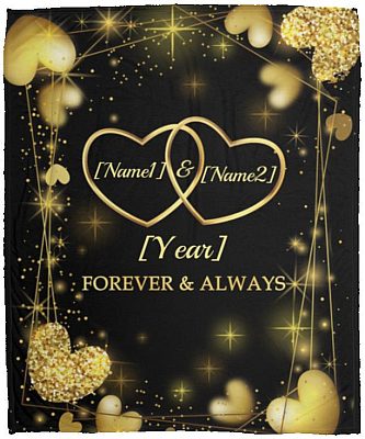 Personalized Closest To Your Heart Blanket, White, Cozy Plush Fleece Blanket - 50x60