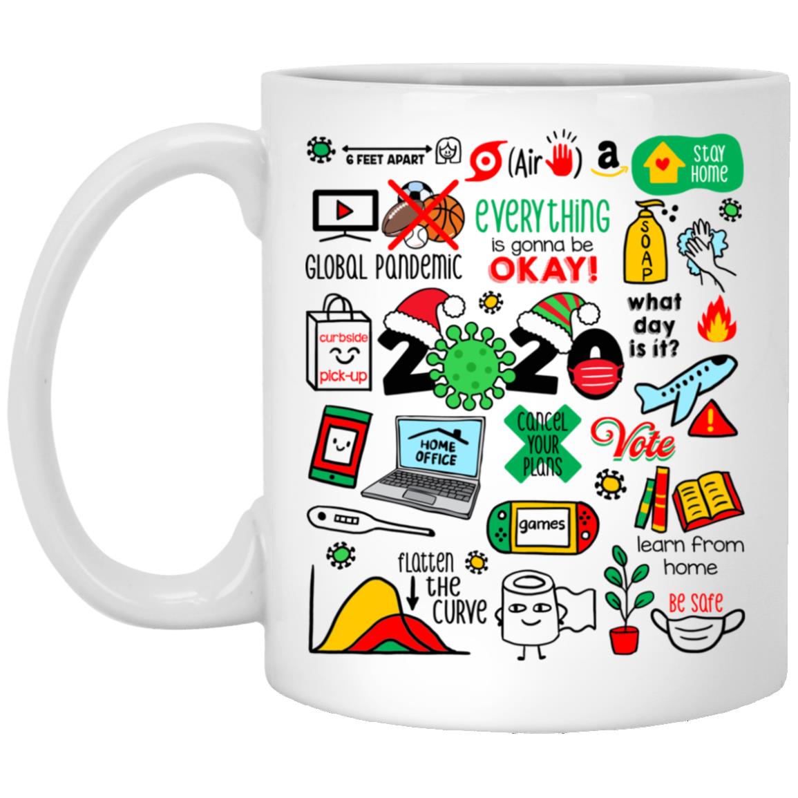 Remembering Events Pandemic, White, 11 oz. White Mug