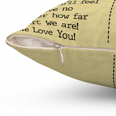 Alternative view of Dear Grandma When You're Missing Us Just Hug This Pillow Post Card Style Throw Pillow - Decorative Pillow