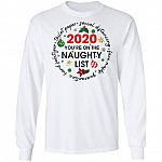 Naughty List Hoodie, White, Long Sleeve