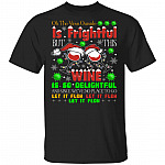 Oh Virus Outside Is Frightful T-shirt, Black, Unisex T-Shirt