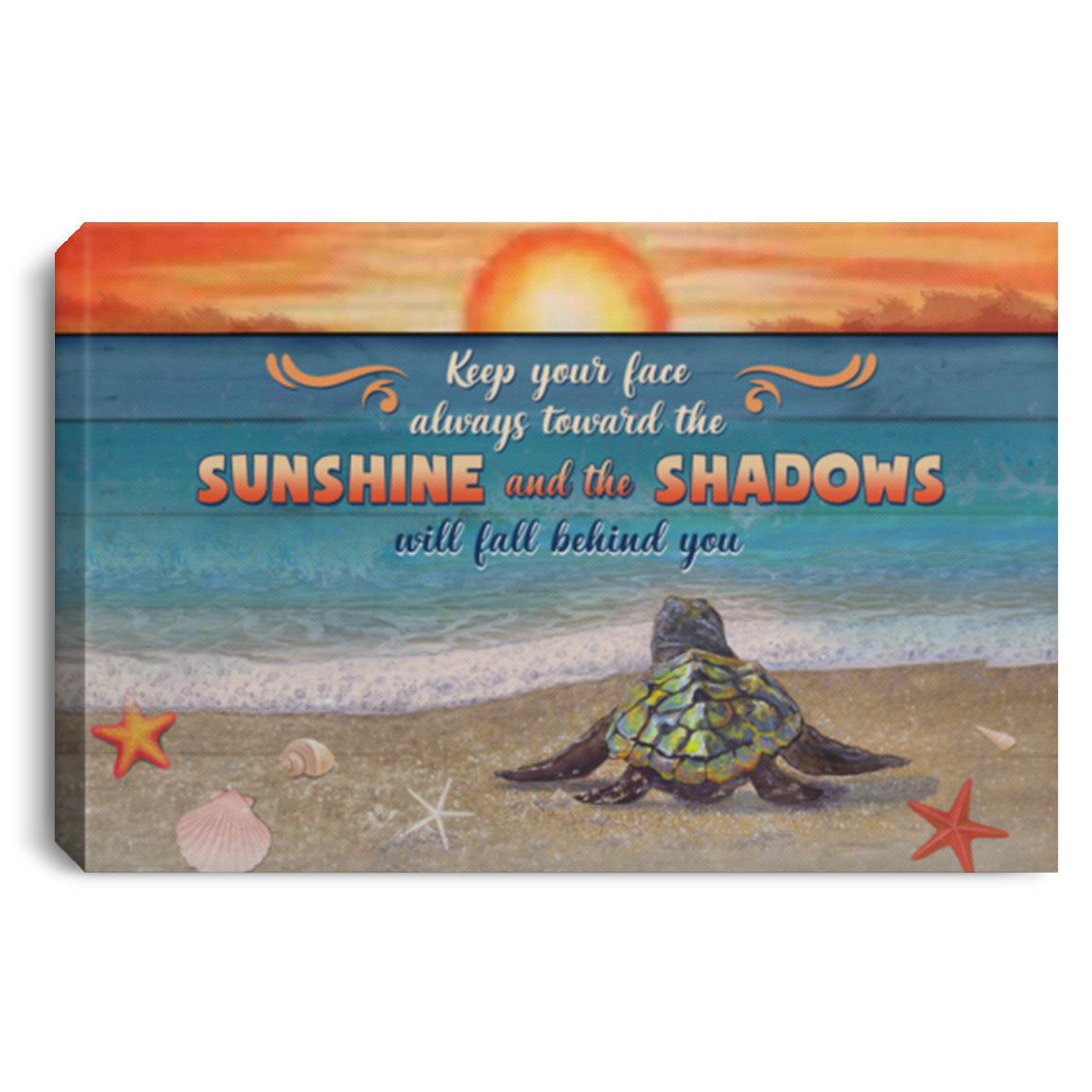 Keep Your Face Always, White, 0.75'' Framed Canvas