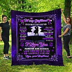 To My Girlfriend Never Forget That I Love You Blanket 1