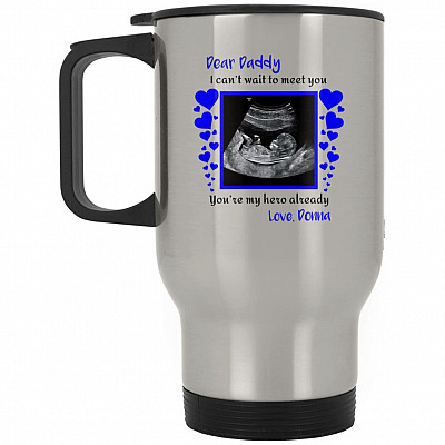 14 oz. Silver Travel Mug