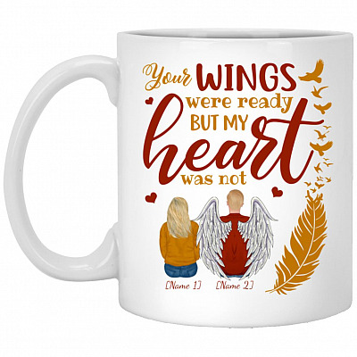 Personalized Mug Your Wings Mug, White, 11 oz. White Mug