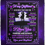 To My Girlfriend Never Forget That I, White, Cozy Plush Fleece Blanket - 50x60 To My Girlfriend Never Forget That I, White, Cozy Plush Fleece Blanket - 50x60