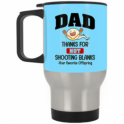 14 oz. Silver Travel Mug