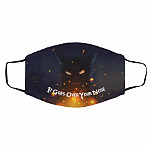 It Goes Over Your Nose Funny, White, Cloth Face Cover – Medium/Large