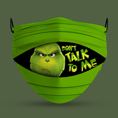 Alternative view of Don't Talk To Me Washable Reusable Custom Printed Cloth Face Mask Cover