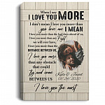 Personalized Photo When I Say I Love Canvas, White, 0.75'' Framed Canvas