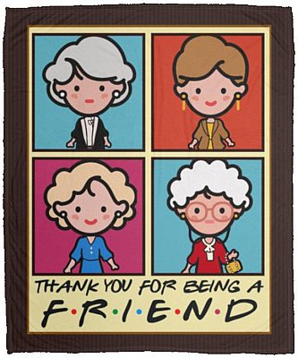 Friend Blanket, White, Cozy Plush Fleece Blanket - 50x60