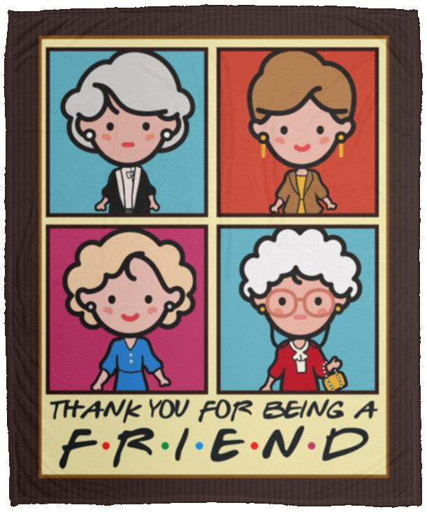 Friend Blanket, White, Cozy Plush Fleece Blanket - 50x60