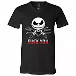 Love You Fuck You T-shirts, Black, V-Neck T-Shirt