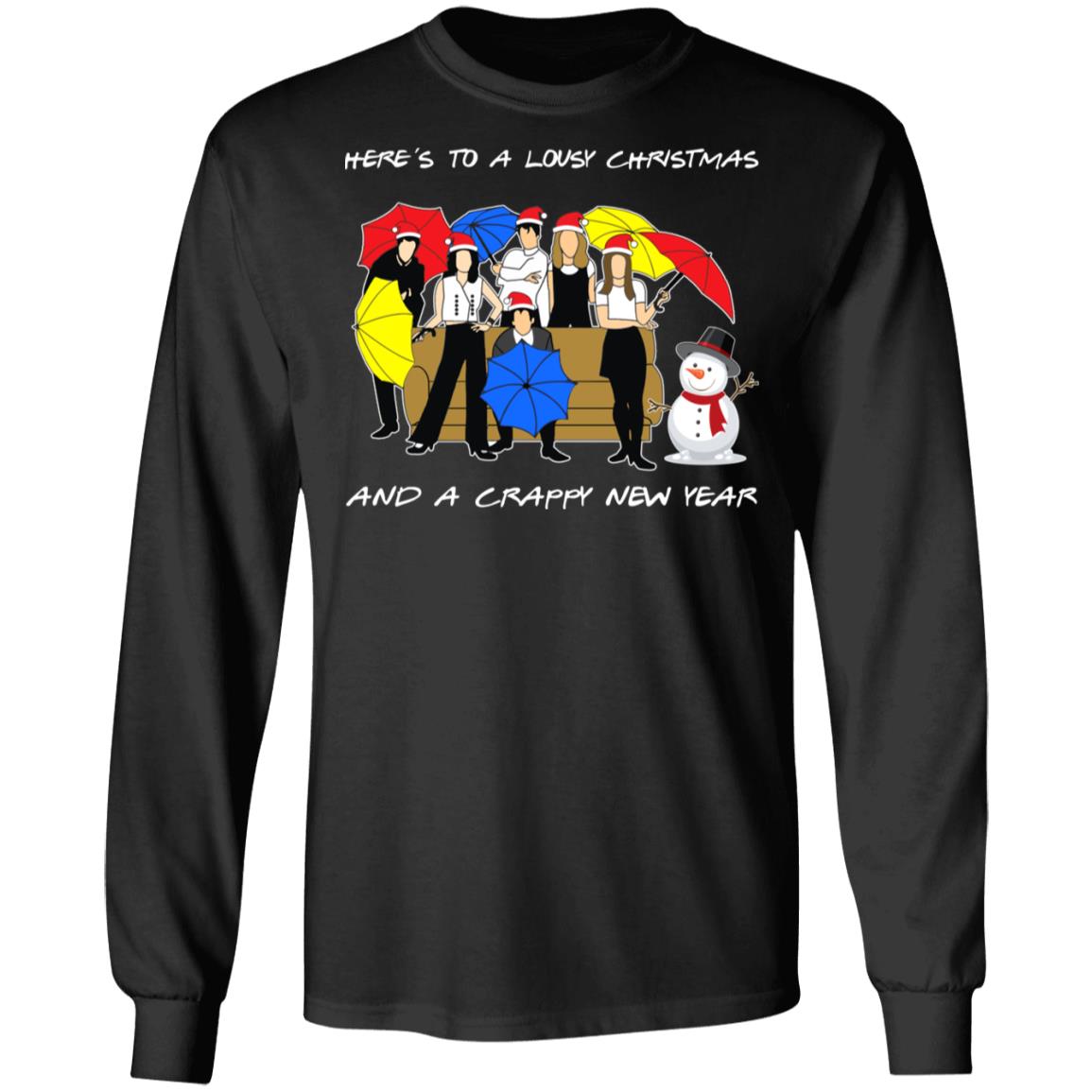 Here's To A Lousy Christmas, Black, Long Sleeve