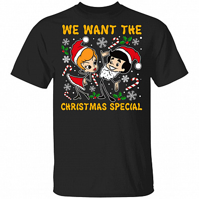 We Want the Christmas, Black, Unisex T-Shirt