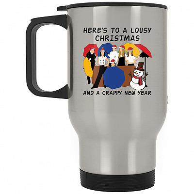 14 oz. Silver Travel Mug