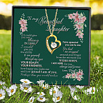 2VT. Dad To My Beautiful Daughter If I Could Forever Love Necklace (Gold) 7