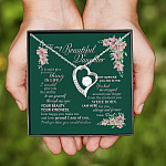 2VT. Dad To My Beautiful Daughter If I Could Forever Love Necklace (Silver)