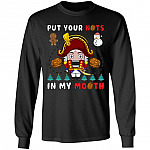 Nuts Hoodie, Black, Long Sleeve