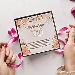 My Bonus Mom The Love That We Share Stepmom Interlocking Hearts Pendant Necklace - Unbiological Mom Necklace