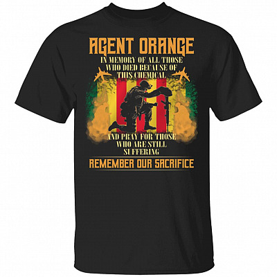 Agent Orange In Memory, Black, Unisex T-Shirt