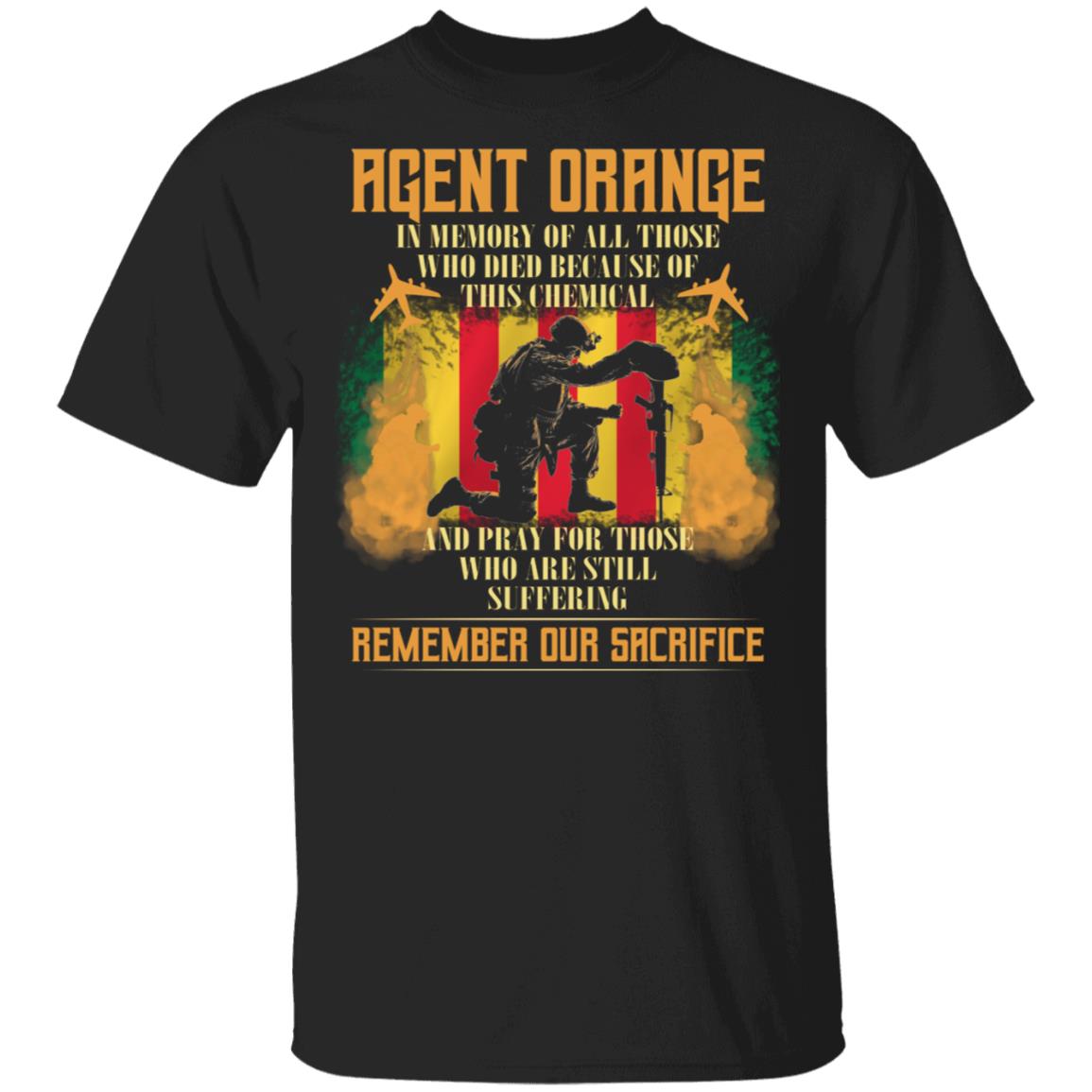 Agent Orange In Memory, Black, Unisex T-Shirt Agent Orange In Memory, Black, Unisex T-Shirt