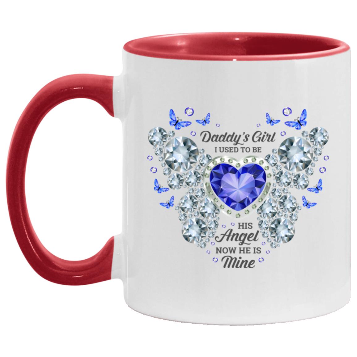 Daddy's Girl I Used to Be, White/Red, 11 oz. Accent Mug