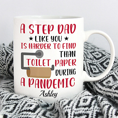 Alternative view of Personalized A Step Dad Like You Is Harder To Find Mug - Funny Custom Step Dad Mug