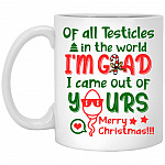 Of All Testicles In The World, White, 11 oz. White Mug