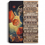 In This House We Embrace The Nerdy, White, 0.75'' Framed Canvas