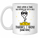 Personalized Once Upon A Time, White, 11 oz. White Mug