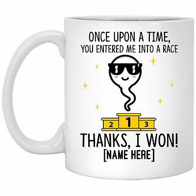 Personalized Once Upon A Time, White, 11 oz. White Mug