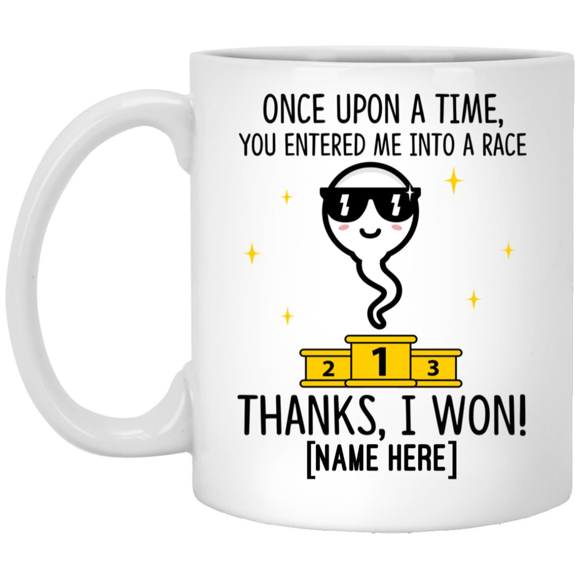 Personalized Once Upon A Time, White, 11 oz. White Mug