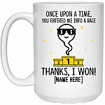 Personalized Once Upon A Time, White, 15 oz. White Mug