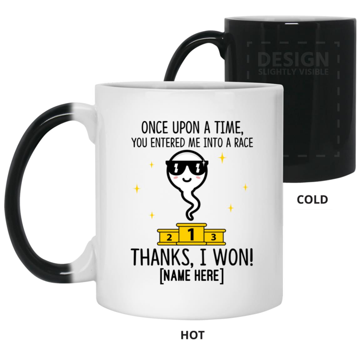 Personalized Once Upon A Time, White, 11 oz. Color Changing Mug