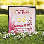 To My Girlfriend If I'd Give You One Thing I Give You Ability To See Yourself Infinity Heart Pendant Necklace