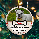 10VT. You Left Paw Prints ornament mk1