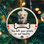 10VT. You Left Paw Prints ornament mk3