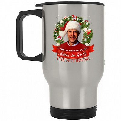 14 oz. Silver Travel Mug