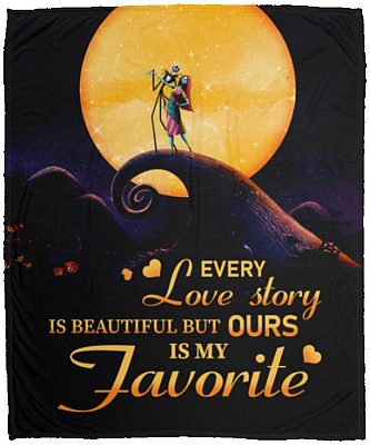 Every Love Story Is Beautiful Blanket, White, Cozy Plush Fleece Blanket - 50x60